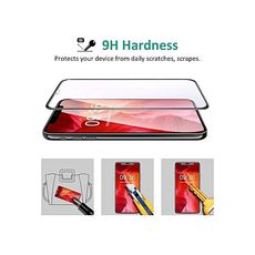 Protecteur dÉcran verre incassable trempé iPhone 8 Plus 5D NOIR au meilleur prix au Maroc