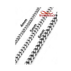 Chaine En Acier Inoxydable Argenté - Taille 4mm au meilleur prix au Maroc