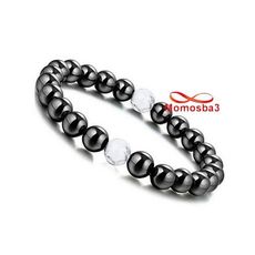 Agate Hématite + Pierres Naturelle Transparent - élastique au meilleur prix au Maroc