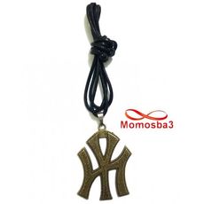 Collier Fil Noir Réglable Avec Pendentif New York City Logo BRONZE (Unisex) au meilleur prix au Maroc