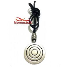 Collier Fil Noir Réglable Avec Pendentif Noir Argenté - Unisex au meilleur prix au Maroc