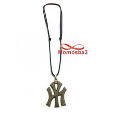 Collier Fil Noir Réglable Avec Pendentif New York City Logo BRONZE (Unisex) au meilleur prix au Maroc