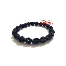 Agate Noir Pendentif Tete De Mort élastique - Unisex au meilleur prix au Maroc