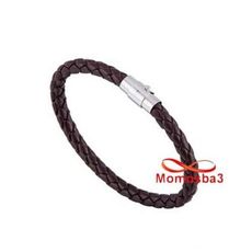 Bracelet Cuir MARRON Avec Fermoir Magnétique au meilleur prix au Maroc