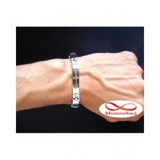 Bracelet En Silicon Et Acier Inoxydable - Unisex au meilleur prix au Maroc