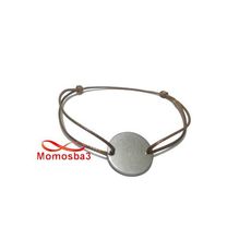 Bracelet Mohammed VI Fil MARRON Réglable Pendentif Pièce En Acier Inoxydable au meilleur prix au Maroc