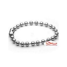 Bracelet Maille Boule En Acier Inoxydable - Unisex au meilleur prix au Maroc