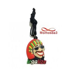 Collier Fil Noir Réglable Avec Pendentif Legalize Silicone - Unisex au meilleur prix au Maroc