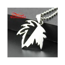 Chaine Et Pendentif Marijuana Ganja Argenté En Acier Inoxydable - Unisex au meilleur prix au Maroc