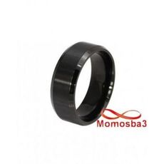 Bague En Acier Inoxydable Noir - Unisex au meilleur prix au Maroc