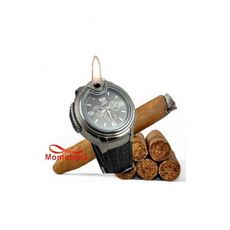 Montre En Acier Inoxydable Avec Briquet (Rechargable) au meilleur prix au Maroc