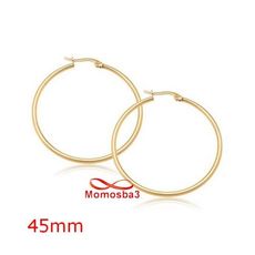 Boucles D’oreilles En Acier Inoxydable DORE - Size 4.5cm au meilleur prix au Maroc