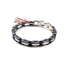 Gourmette En Acier Inoxydable Et Silicone Bracelet Unisex au meilleur prix au Maroc