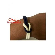 Bracelet Marine Fil Parachute Avec Fermoir En Acier Inoxydable Argenté au meilleur prix au Maroc