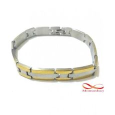 Bracelet En Acier Inoxydable - Argent & DORE au meilleur prix au Maroc