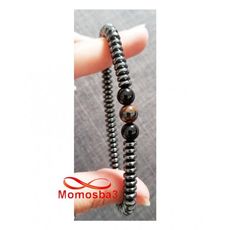 Agate Hématite Et Pierres Naturelle Tigre Eye - élastique au meilleur prix au Maroc