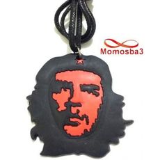 Collier Fil Noir Réglable Avec Pendentif CHE GUEVARA Silicone - Unisex au meilleur prix au Maroc