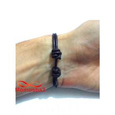 Bracelet Fil Cuir MARRON Réglable - Unisex au meilleur prix au Maroc
