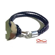 Bracelet Fishtail Cuir + Fermoir En Acier Inoxydable au meilleur prix au Maroc