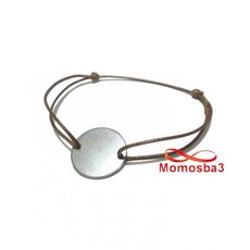 Bracelet Mohammed VI Fil MARRON Réglable Pendentif Pièce En Acier Inoxydable au meilleur prix au Maroc