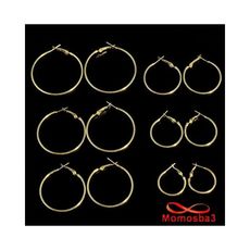 Boucles D’oreilles DORE Métal Plaqué Pour Femme Taille 3 au meilleur prix au Maroc