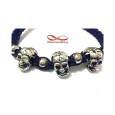 Bracelet Fil Avec 3 Têtes de mort - Unisex au meilleur prix au Maroc