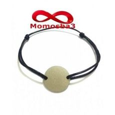 Bracelet Mohammed VI Fil Noir Réglable Avec Pendentif Pièce En Acier Inoxydable - Unisex au meilleur prix au Maroc