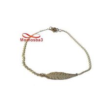 Bracelet Plume En Acier Inoxydable Argenté Pour Femmes au meilleur prix au Maroc