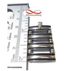 Chaine Maille Boule + Pendentif Plaque Argent - Acier Inoxydable Et Silicone au meilleur prix au Maroc