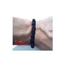 Agate Noir Pendentif Tete De Mort élastique - Unisex au meilleur prix au Maroc