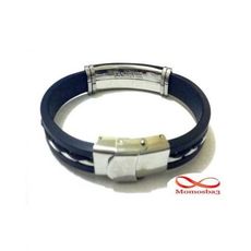 Bracelet En Acier Inoxydable Et Silicone + Cuir (Réglable) au meilleur prix au Maroc