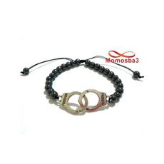 Agate Bracelet Hématite Avec Pendentif Menotte Freedom Unisex - Fil Réglable au meilleur prix au Maroc