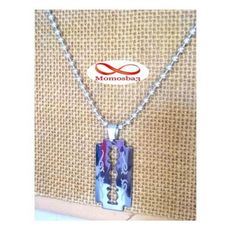Chaine En Acier Inoxydable Avec Pendentif Rasoir Noir au meilleur prix au Maroc