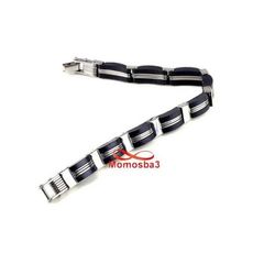 Gourmette En Acier Inoxydable Et Silicone Bracelet Unisex au meilleur prix au Maroc