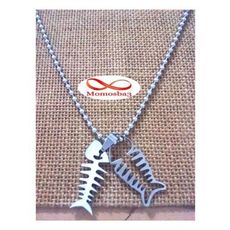 Chaine Et Pendentif Poisson En Acier Inoxydable - Unisex au meilleur prix au Maroc