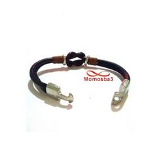 Bracelet Marine Cuir Noir - Unisex au meilleur prix au Maroc