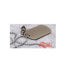 Chaine Maille Boule Avec Balle + Plaque Militaire En Acier Inoxydable (Argenté) au meilleur prix au Maroc