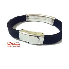 Bracelet En Silicon Et Acier Inoxydable (Réglable) au meilleur prix au Maroc