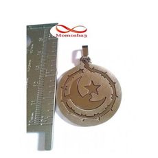 Chaîne En Acier Inoxydable Argenté Avec Pendentif Croissant - Unisex au meilleur prix au Maroc
