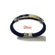 Bracelet En Silicon Et Acier Inoxydable (Réglable) au meilleur prix au Maroc