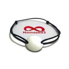 Bracelet Mohammed VI Fil Noir Réglable Avec Pendentif Pièce En Acier Inoxydable - Unisex au meilleur prix au Maroc