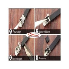 Bracelet En Silicon Et Acier Inoxydable (Réglable) au meilleur prix au Maroc