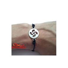 Bracelet Fil Noir Réglable Avec Pendentif charme Argenté - Unisex au meilleur prix au Maroc