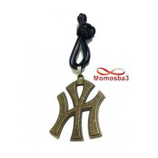 Collier Fil Noir Réglable Avec Pendentif New York City Logo BRONZE (Unisex) au meilleur prix au Maroc