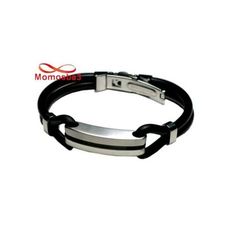 Bracelet En Acier Inoxydable Et Silicone (Réglable) au meilleur prix au Maroc