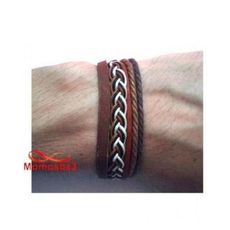 Bracelet Torsadé Cuir Et Fil Réglable Unisex au meilleur prix au Maroc