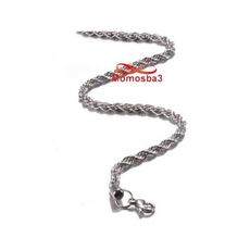 Chaine En Acier Inoxydable Argenté - Taille 4mm au meilleur prix au Maroc