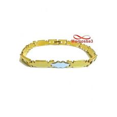 Bracelet En Acier Inoxydable Argenté + DORE Unisex Réglable au meilleur prix au Maroc