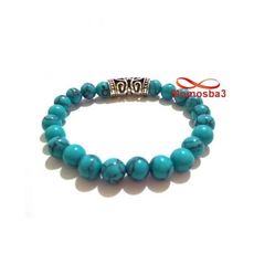 Agate Pierres Naturelle BLEU Noir - élastique au meilleur prix au Maroc