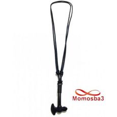 Collier Fil Noir Réglable Avec Pendentif Couperet En Acier Inoxydable Noir au meilleur prix au Maroc